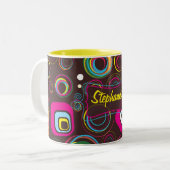 Retro Circle Square 1950 Tasse Cup (Vorderseite Links)