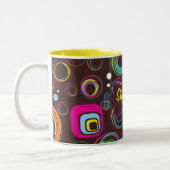 Retro Circle Square 1950 Tasse Cup (Links)