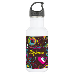 Retro Circle Square 32. oz. Trinkflasche