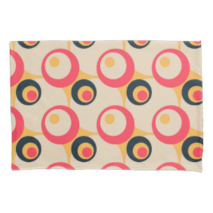 Retro Circles Artistic Abstrakt Patches Kissenbezug