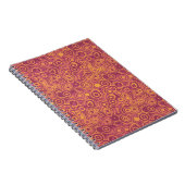 Retro Circles Grunge Pattern Notizblock (Rechte Seite)