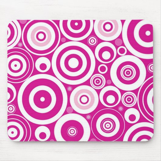 Retro Circles Mousepad (Vorne)