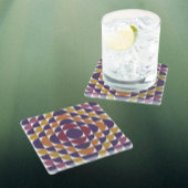 Retro Circles-Untersetzer | Moderne Mitte des Jahr Glasuntersetzer