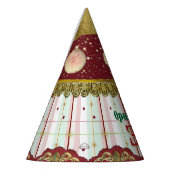 Retro Circus Carnival Hat - Pink Puff Partyhütchen (Links)