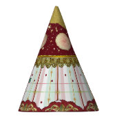 Retro Circus Carnival Hat - Pink Puff Partyhütchen (Rechts)