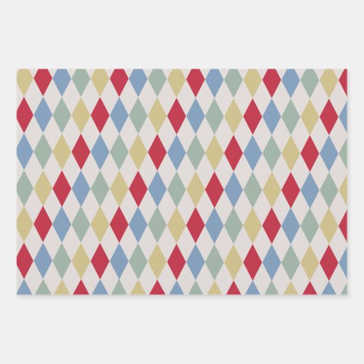 Retro Circus Classic Party Wrapping Paper Sheets Geschenkpapier Set (Vorderseite 3)