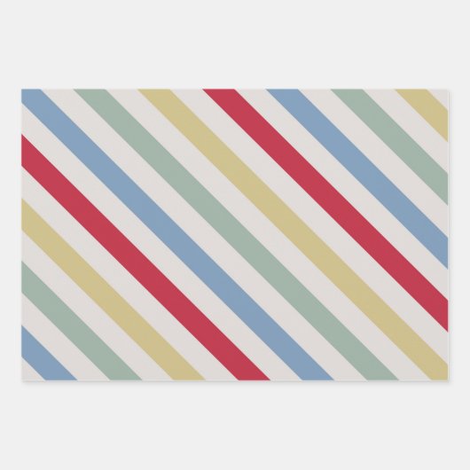 Retro Circus Classic Party Wrapping Paper Sheets Geschenkpapier Set (Vorderseite 2)