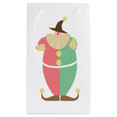 Retro Circus Clown Kleine Geschenktüte (Rückseite)