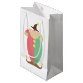 Retro Circus Clown Kleine Geschenktüte (Vorderseite Schrägansicht)