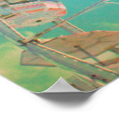 Retro Circus Ferris Wheel Foto - Poster (Ecke)