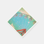 Retro Circus Ferris Wheel - Paper Party Napkins Serviette (Ecke)