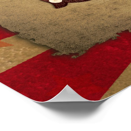 Retro Circus Poster Freak Show (Ecke)