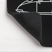 Retro Citroen DS 19 der Haifisch Mousepad (Ecke)