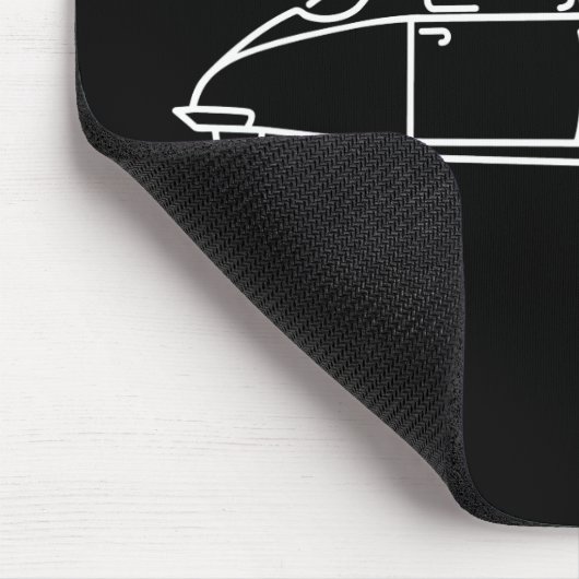 Retro Citroen DS 19 der Haifisch Mousepad (Ecke)