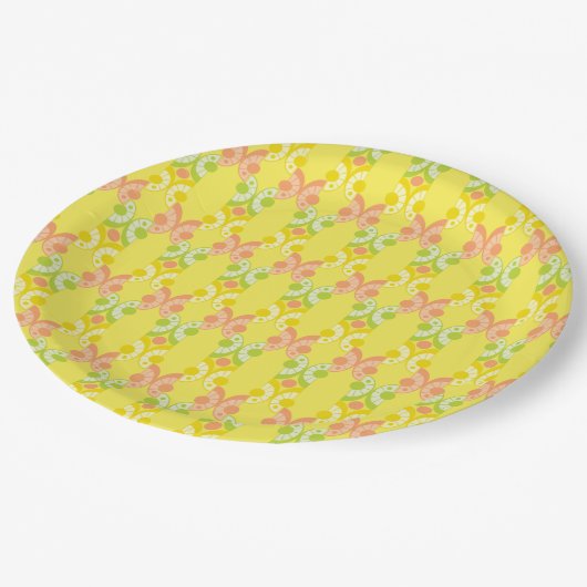 Retro Citrus 9" Teller (Schrägansicht)