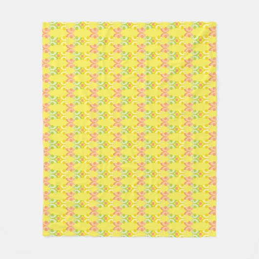 Retro Citrus Fleece Blanket (3 Größen) (Vorderseite)