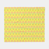 Retro Citrus Fleece Blanket (3 Größen) (Vorderseite (Horizontal))