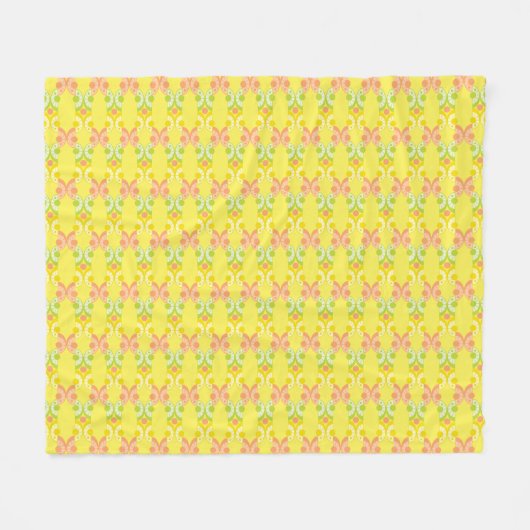 Retro Citrus Fleece Blanket (3 Größen) (Vorderseite (Horizontal))