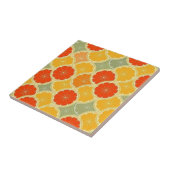 Retro Citrus Fruit fröhlich klein (4,25" x 4,25") Fliese (Seite)