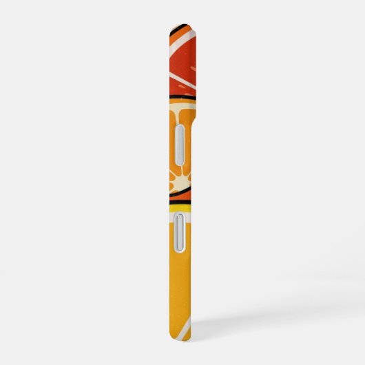 Retro Citrus Horizon iPhone 16 Hülle (Rechte Seite)