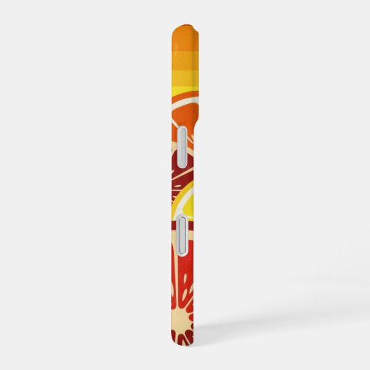 Retro Citrus Horizon iPhone 16 Hülle (Rechte Seite)