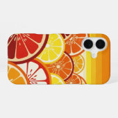 Retro Citrus Horizont iPhone 16 Hülle (Rückseite (Horizontal))