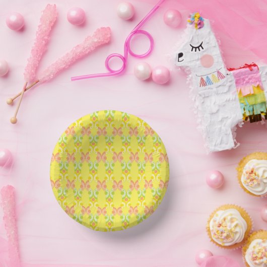 Retro Citrus Papiertüten Pappteller (Party)