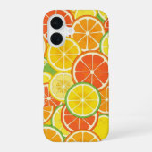 Retro Citrus Slice iPhone 16 Hülle (Rückseite)