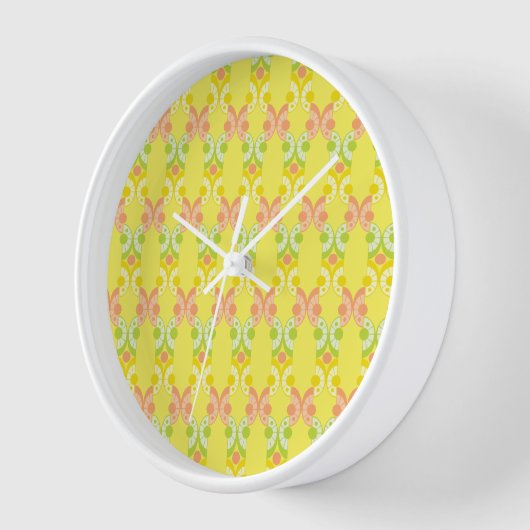 Retro Citrus Wood Gerahmte Uhr (Winkel)