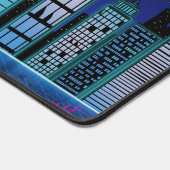 Retro City-1 Gaming-Mousepad Schreibtischunterlage (Ecke)
