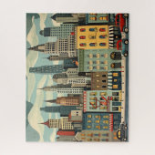 Retro City Street Art Puzzle (Vertikal)