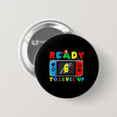 Retro Ck To School 6th Bereit Zum Levelaufstieg Ga Button (Vorne & Hinten)