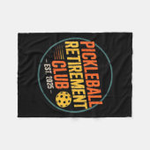 Retro Ckleball Retirement Club Apparel Retro Vinta Fleecedecke (Vorderseite (Horizontal))