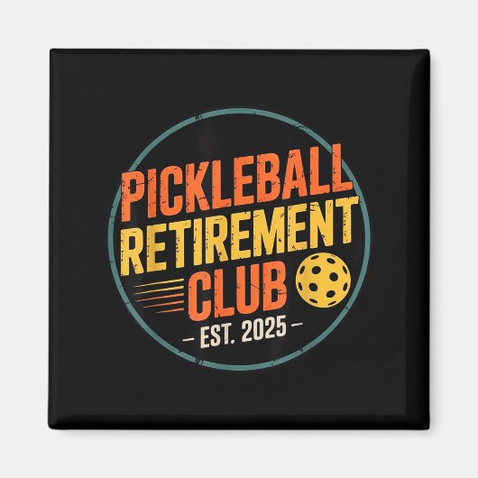 Retro Ckleball Retirement Club Apparel Retro Vinta Magnet (Vorne)