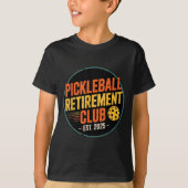 Retro Ckleball Retirement Club Apparel Retro Vinta T-Shirt (Vorderseite)