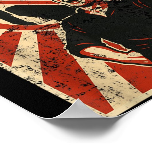 Retro Clanker Can't Do Sarcasm Funny Robot Ster Poster (Ecke)