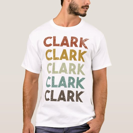Retro Clark Vintag Style T-Shirt (Vorderseite)