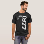 Retro Class of 1977 Senior High School Reunion Vin T-Shirt (Vorne ganz)