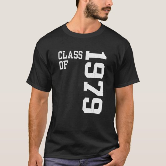 Retro Class of 1979 Senior High School Reunion Vin T-Shirt (Vorderseite)