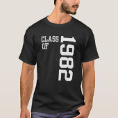 Retro Class of 1982 Senior High School Reunion Vin T-Shirt (Vorderseite)