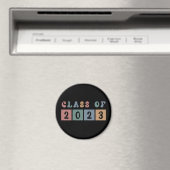 Retro Class of 2023 School Uni-Abschluss Gift Magnet (In Situ (Geschirrspüler))