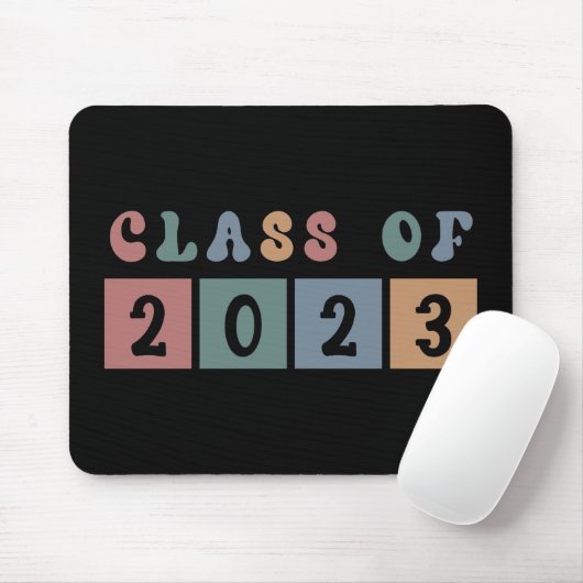 Retro Class of 2023 School Uni-Abschluss Gift Mousepad (Mit Mouse)