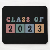 Retro Class of 2023 School Uni-Abschluss Gift Mousepad (Vorne)