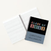 Retro Class of 2023 School Uni-Abschluss Gift Notizblock (Innenseite)