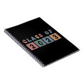 Retro Class of 2023 School Uni-Abschluss Gift Notizblock (Rechte Seite)