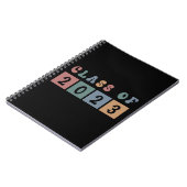 Retro Class of 2023 School Uni-Abschluss Gift Notizblock (Linke Seite)