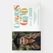 Retro Class of Congrats Graduation  Banner (Vertikal)