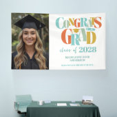 Retro Class of Congrats Graduation  Banner (Messe)