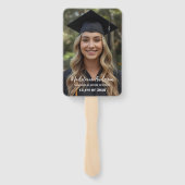 Retro Class of Congrats Graduation Photo  Fächer (Rückseite)