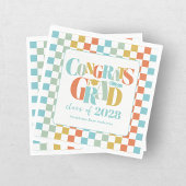 Retro Class of Congrats Graduation   Serviette